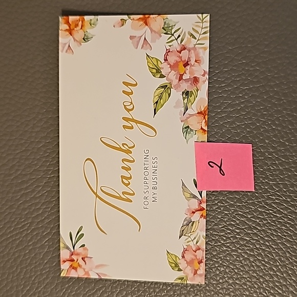 🔥 'Thank You' Business Cards (50 count] - Picture 3 of 5